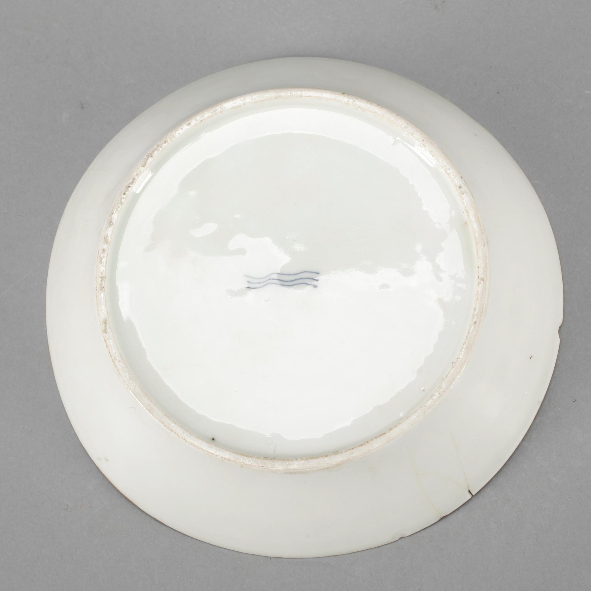 KOPP med FAT, porslin. Kungl Dansk, 1700-tal.