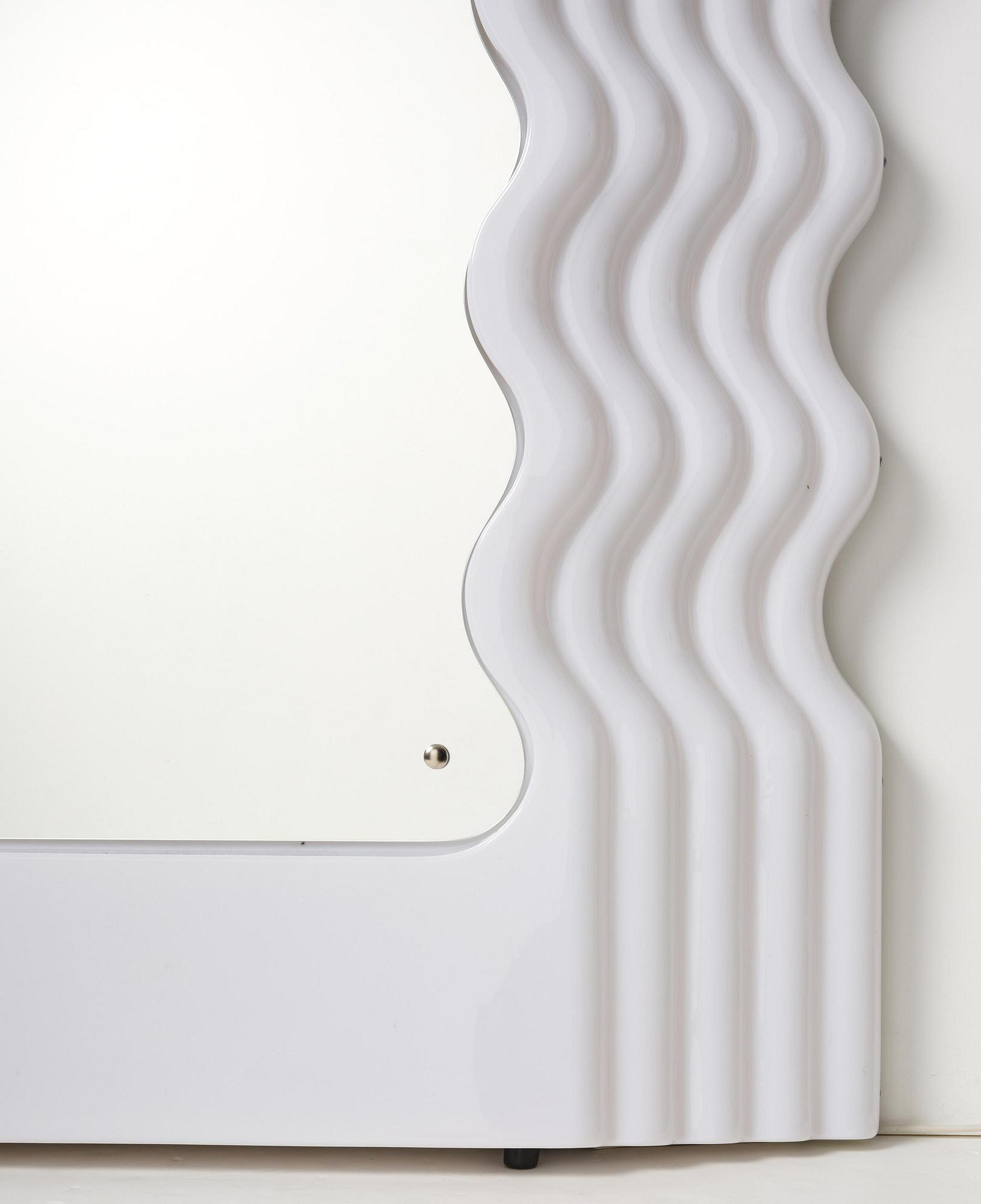Ettore Sottsass, an "Ultrafragola" mirror, Poltronova, Italy, 21st century.
