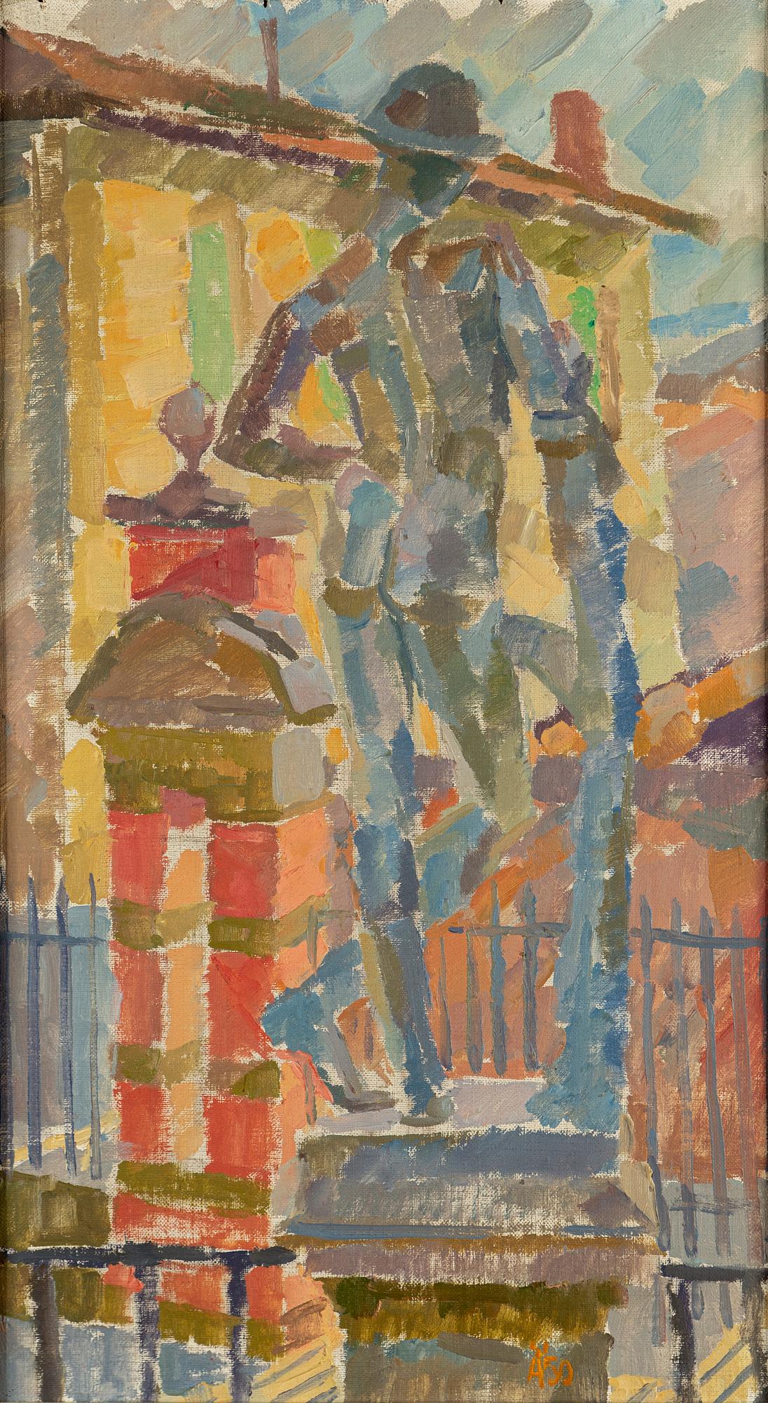 OLLE ÄNGKVIST, oil on canvas, signed and dated 1950.