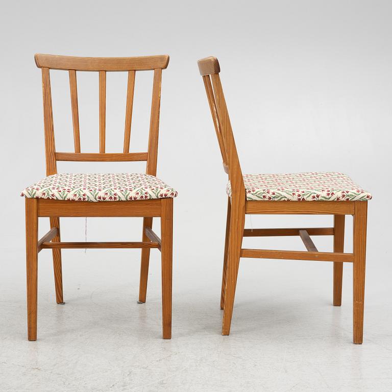 Carl Malmsten, four 'Visingsö' chairs, Karl Andersson & sons.