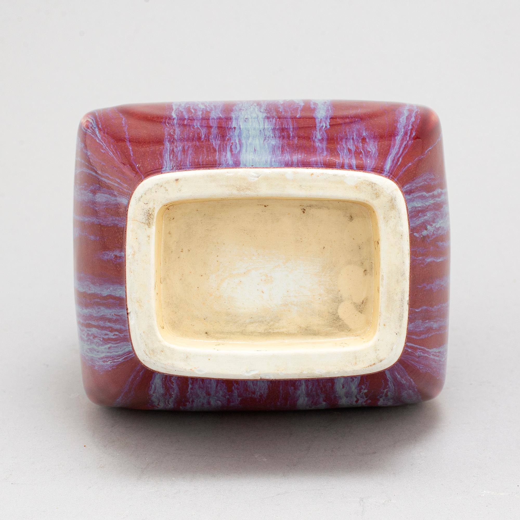 A Chinese flambé glazed vas, 20th century.