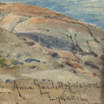 ANNA GARDELL-ERICSON, watercolour, signed, Lysekil.