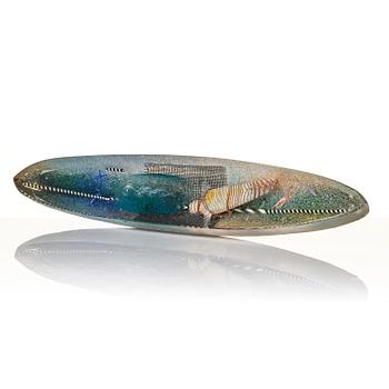 Bertil Vallien, a unique sand cast glass sculpture, Kosta Boda, Sweden.