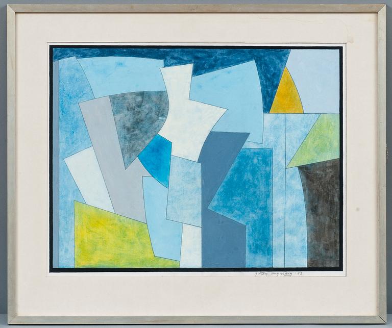 GÖRAN AUGUSTSON, guassi, sign. ja päiv. -83.