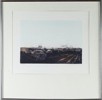 ULF WAHLBERG, färglitografi, signerad, Daterad -94, 28/360.