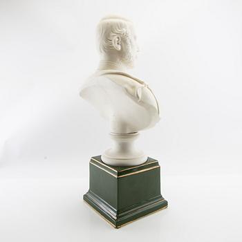 Text: """
: "JP Molin Bust depicting King Charles XV Gustavsberg, first half of the 20th century-.