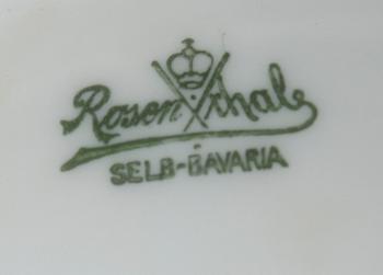 BORDSLAMPA, porslin, Rosenthal, 1920-tal.