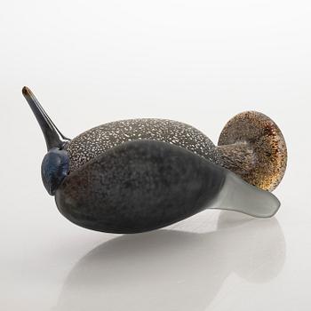 Oiva Toikka, glasfågel, "Heron", signerad O. Toikka Nuutajärvi.