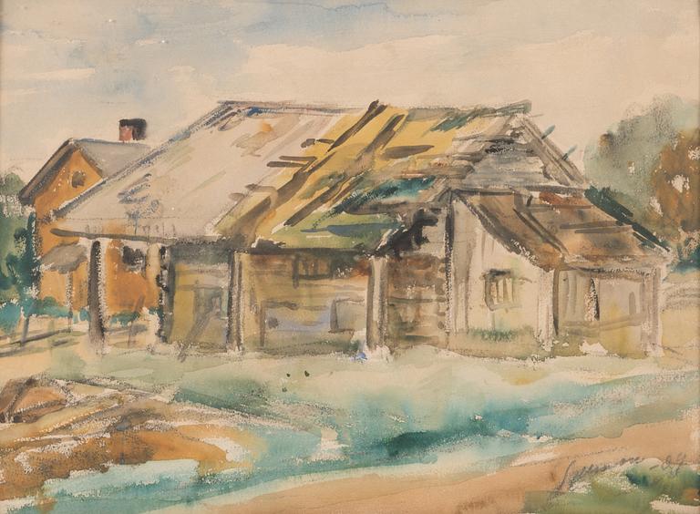 TYKO SALLINEN, water colour, signed and dated-24.