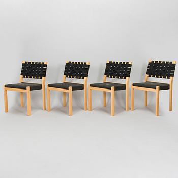 Aino Aalto, tuolit, 4 kpl, malli 615, Artek 2006.