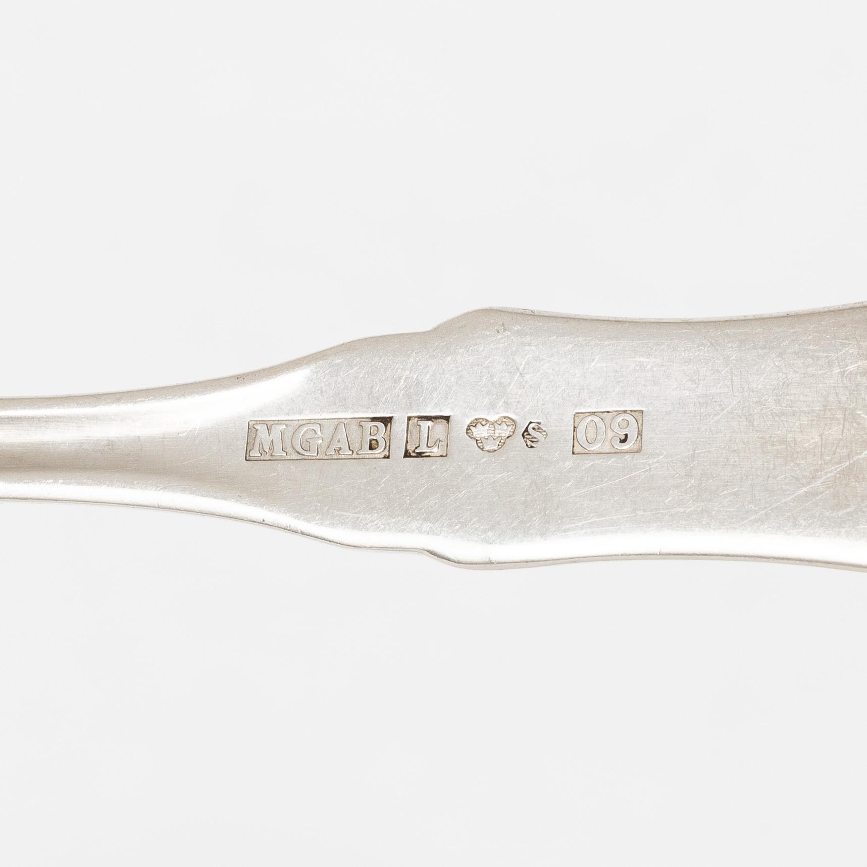 Bestickservis, 85 delar, silver, "Uppsala", MGAB, bla Lidköping 1974.