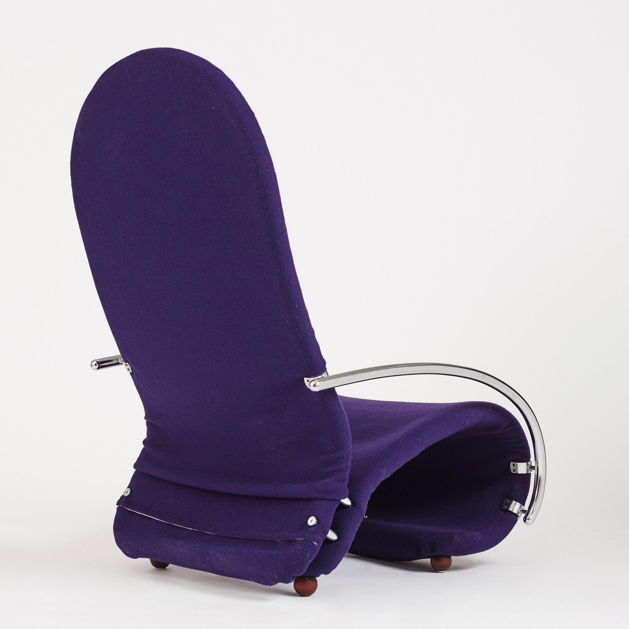 Verner Panton, a lounge chair, "modell H", system 1-2-3
Fritz Hansen, Denmark 1975.