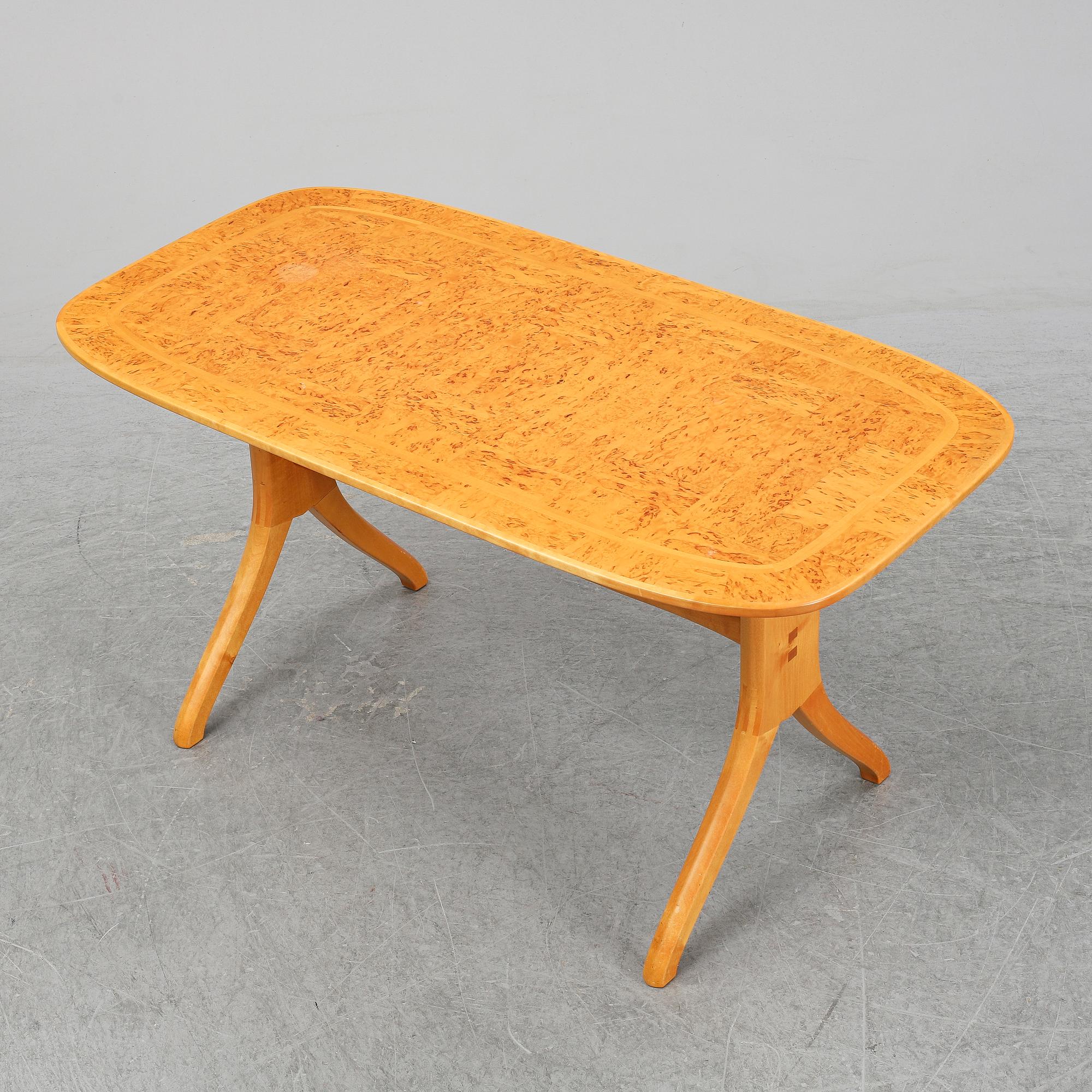 CARL MALMSTEN, a birch veneered 'Lilla Salen' coffee table.