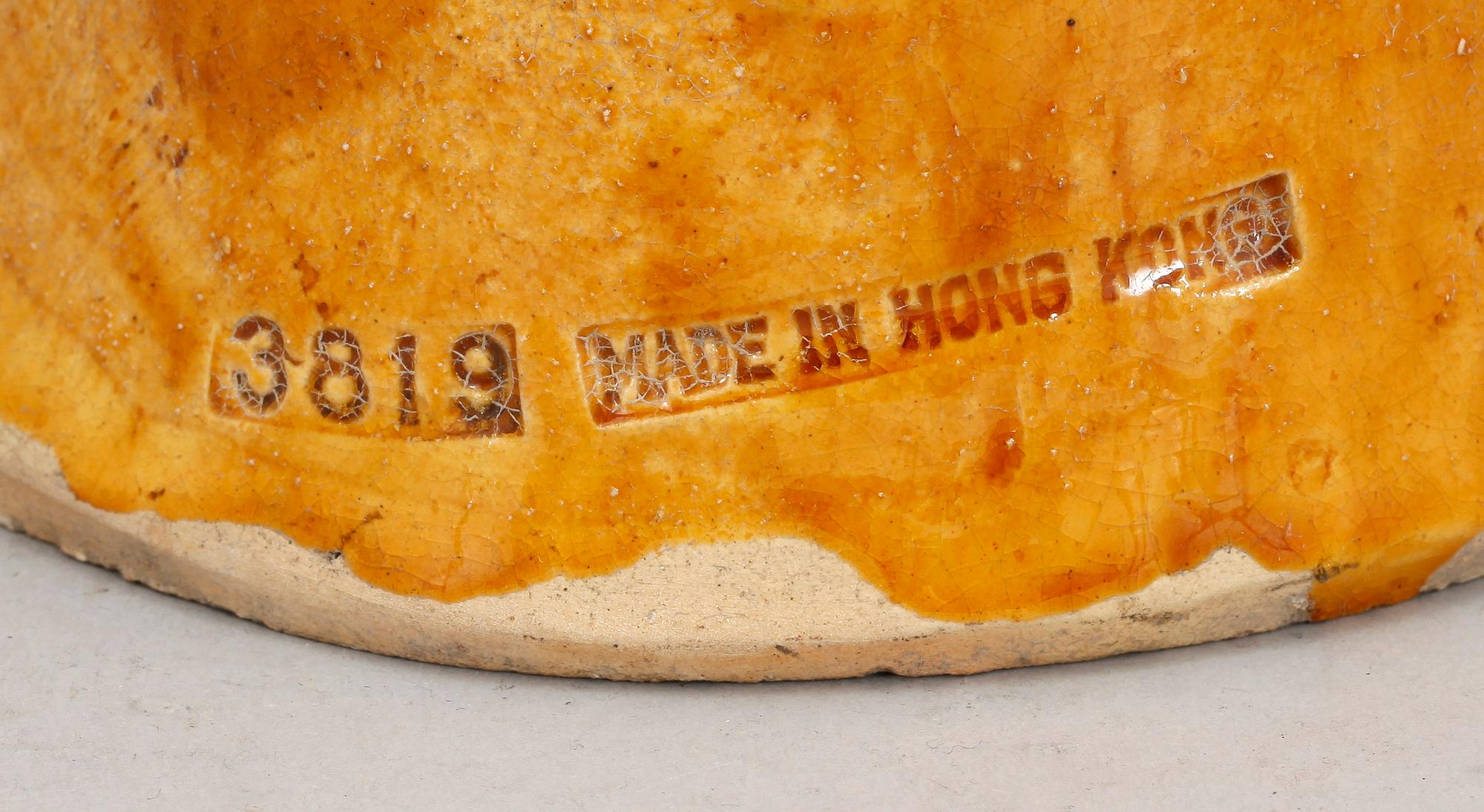 SKULPTUR, lergods, orientalisk, samtida tillverkning.