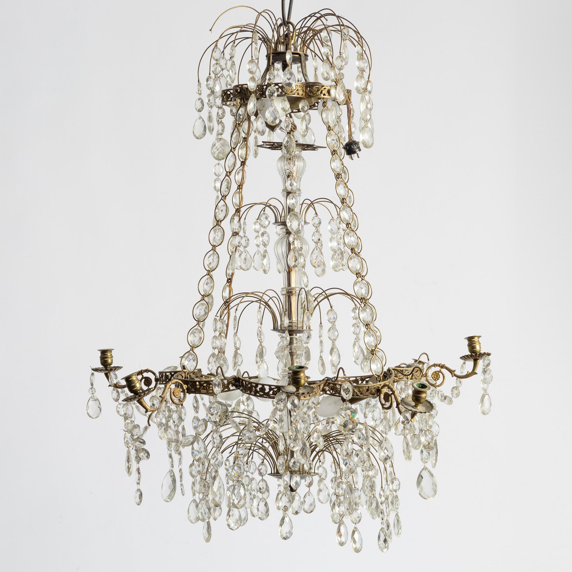 Chandelier, second half of the 19th century.