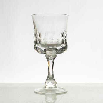 Göran Wärff, a 46 piece "Prince" glass service, Kosta Boda, Sweden, end of the 20th century.