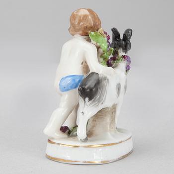 FIGURINER, 2 st, porslin, Mellaneuropa, troligen ca 1900.