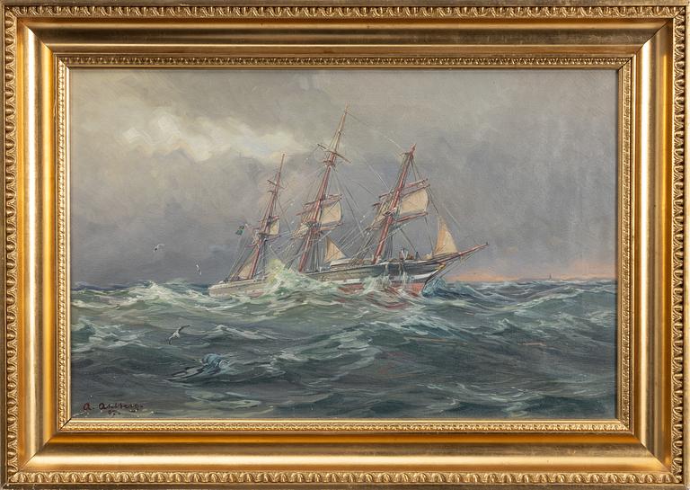 Arvid Ahlberg, Sailing Ship.