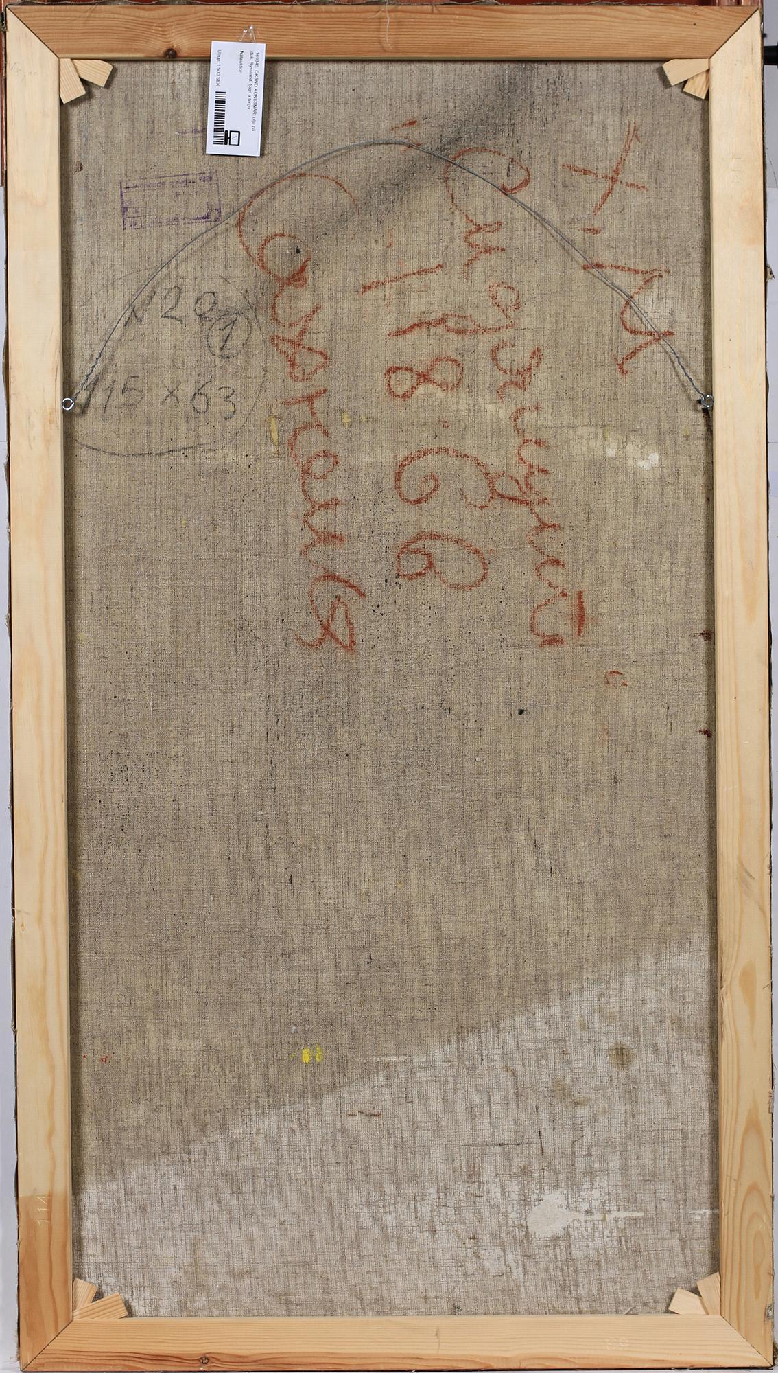 OKÄND KONSTNÄR, olja på duk. Ryssland. Sign a tergo.