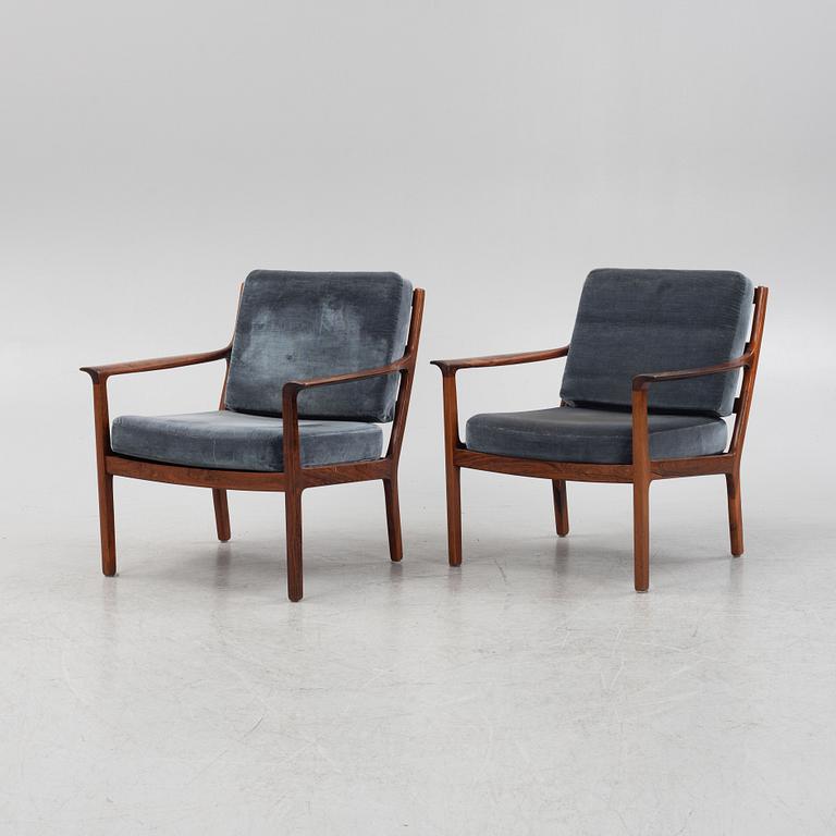 Fredrik A.Kayser, a pair of "Nr 935" armchairs, Vatne Möbler, Norway, 1960's/70's.