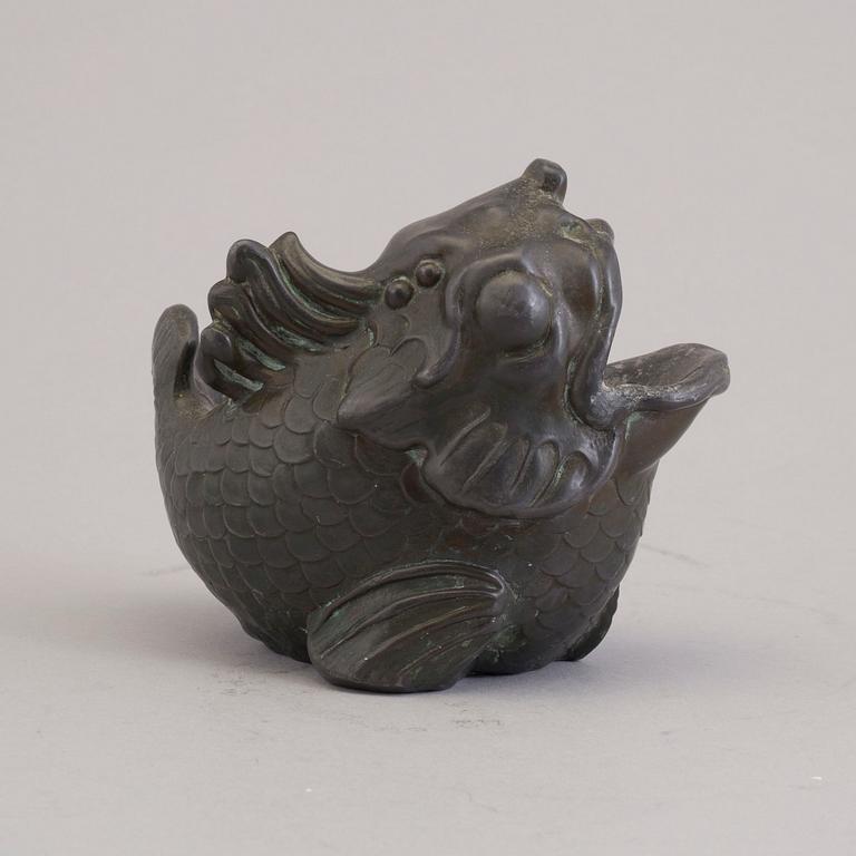 A broze vase / sculpture from Just Andersen, Denmark, mid 20th century.