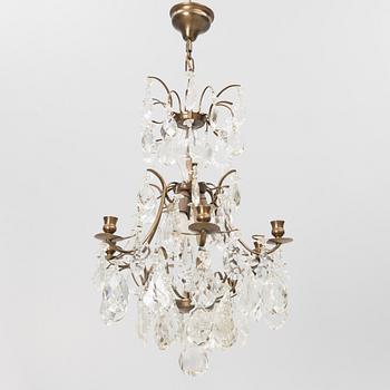 A Rococo style chandelier, mid-20th Century.