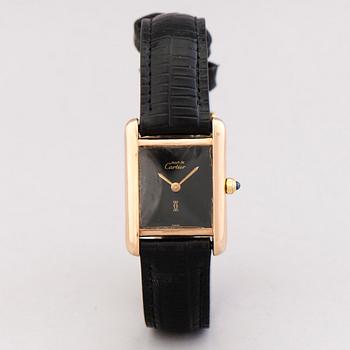 CARTIER, must de Cartier Tank, wrist watch, 20 x 20-28 mm.