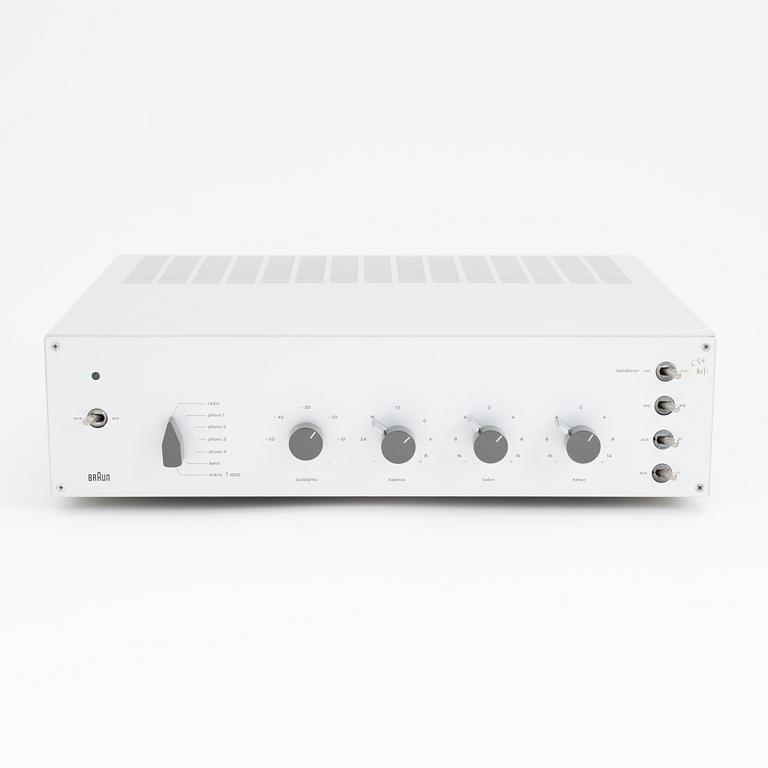 Dieter Rams, radio med förstärkare, CE 16 och CSV, Braun.