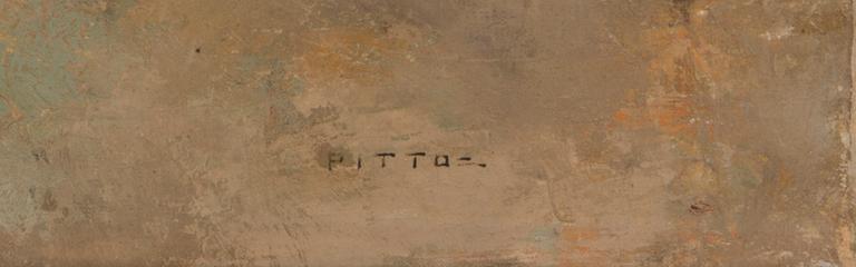 GIUSEPPE PITTO, oil on canvas, signed.