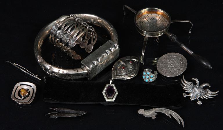PARTI SILVER, 12 delar. 1900-tal. Vikt ca 219 gr.