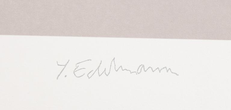 Yrjö Edelmann, lithograph in colours, 1991, stamped signature EA 20/30.