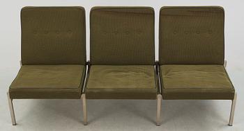 SOFFA, metall och tyg, 1960-tal.