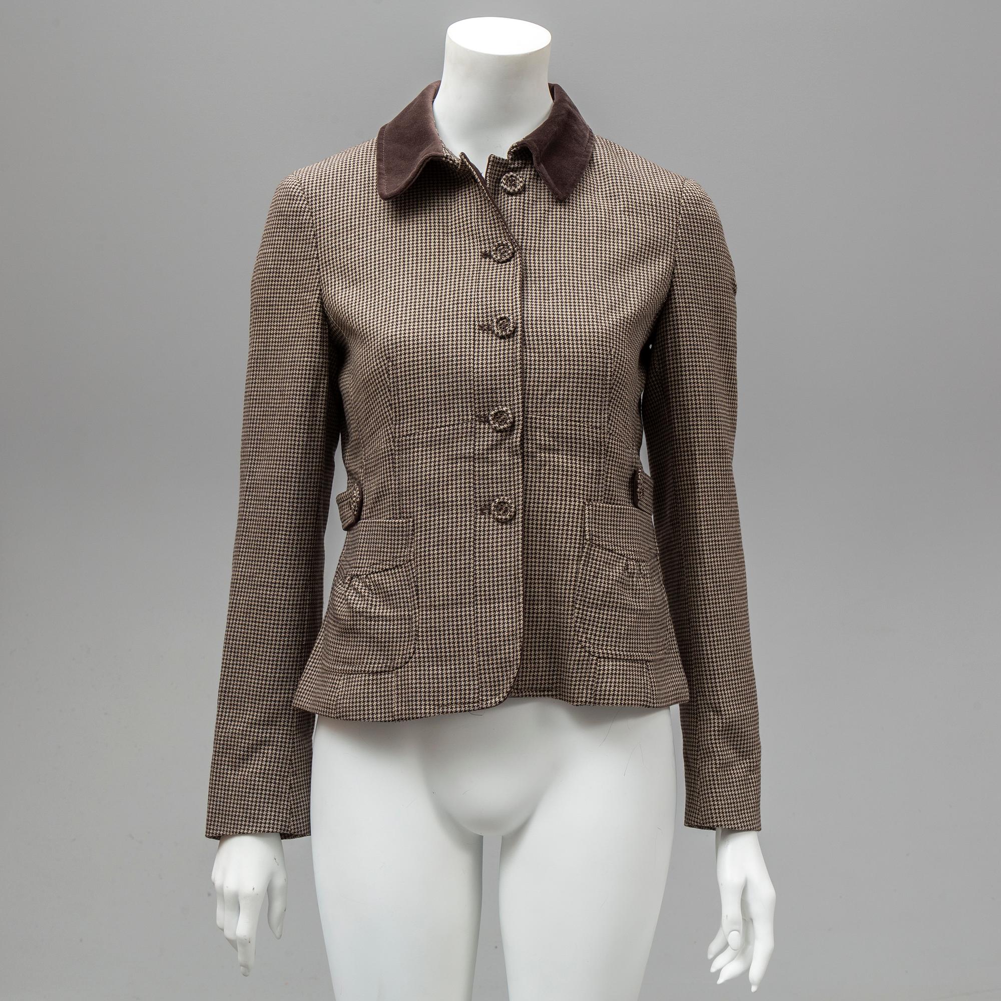 MAX MARA, tweedkavaj, fransk storlek 40.