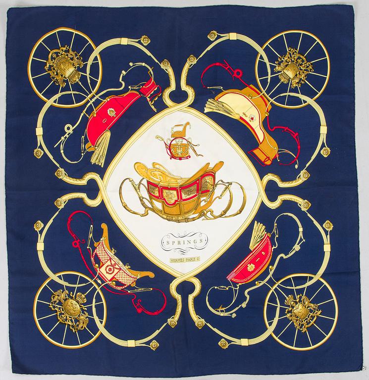 Hermès, Scarf, 'Springs'.