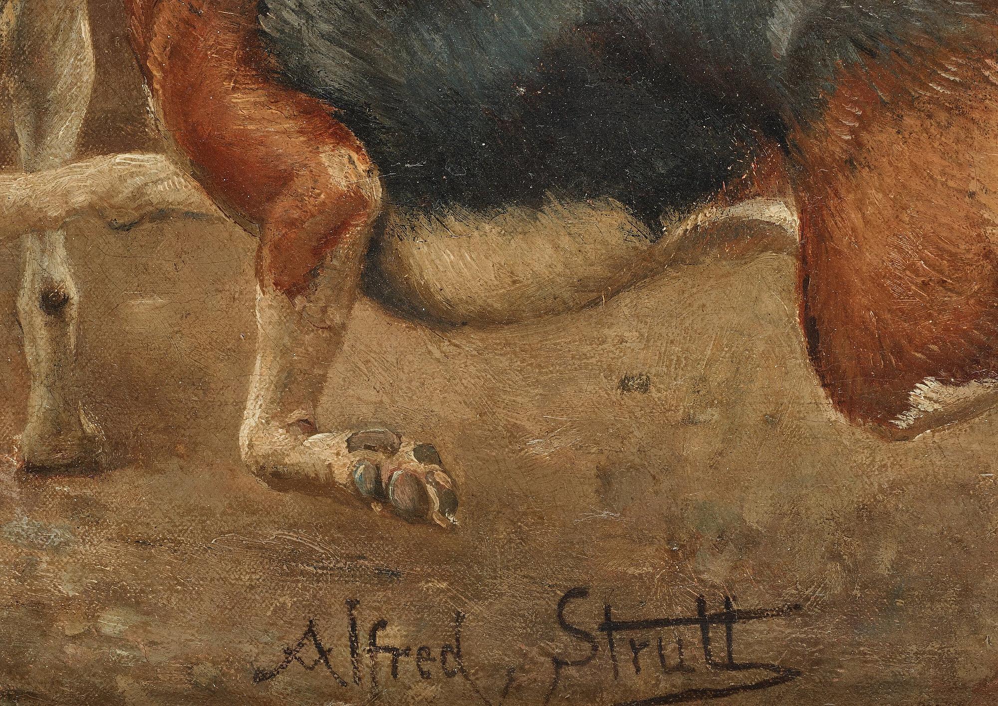 Alfred William Strutt, Rävjakten - straffet.