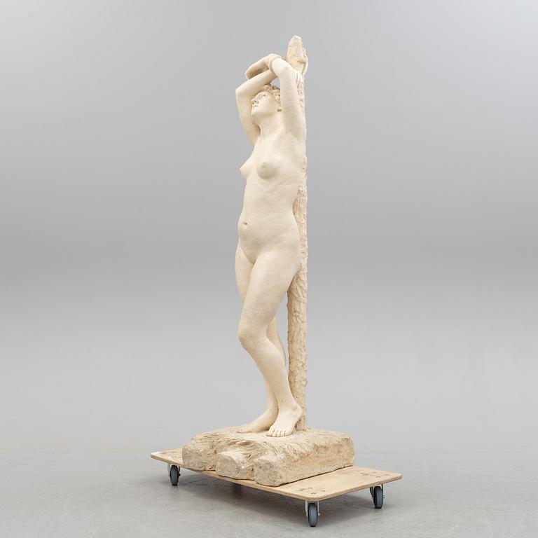 GUSTAF MALMQUIST, skulptur, gips, signerad.