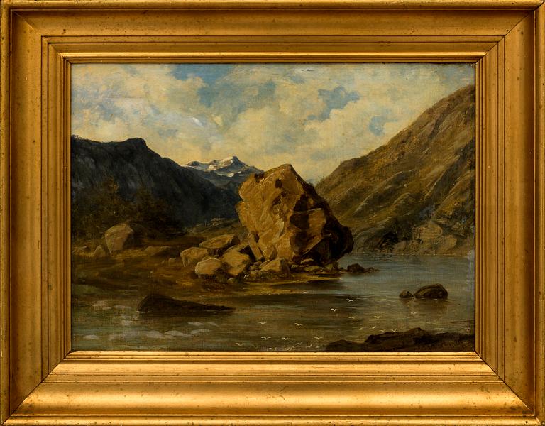 GEORG EMIL LIBERT, olja på duk signerad och daterad 1844 (?).