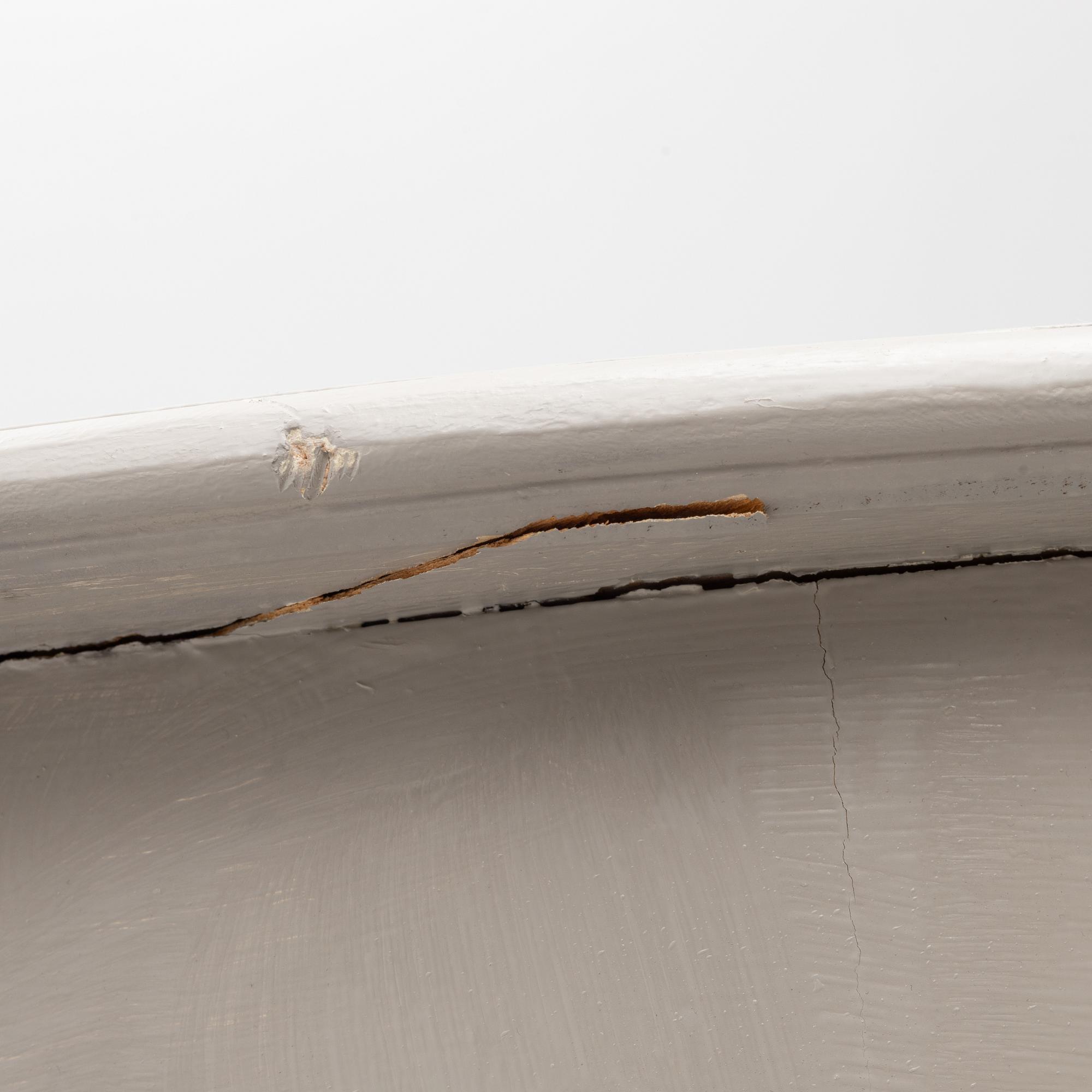 Dining table, 2 armchairs, 6 chairs, Rococo style, 20th century.