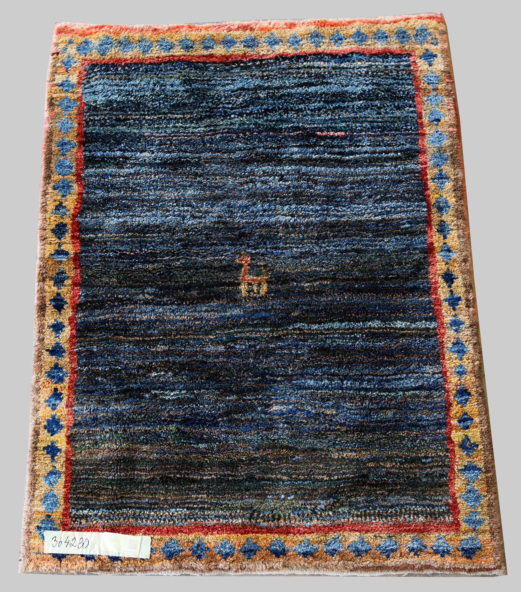 GABBEH, persisk, figural, ca 150 x 110 cm.