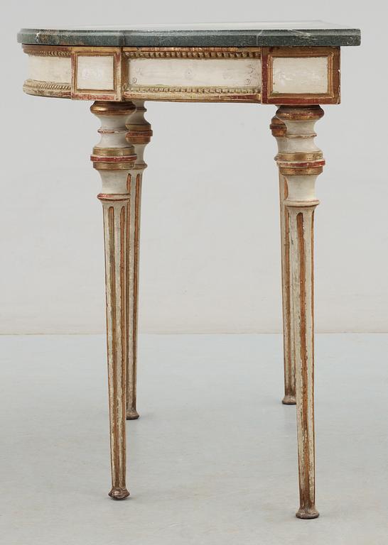 A Gustavian late 18th century console table.