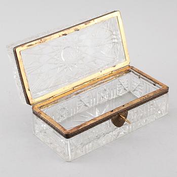 SKRIN, glas och mässing, sent 1800-/tidigt 1900-tal.