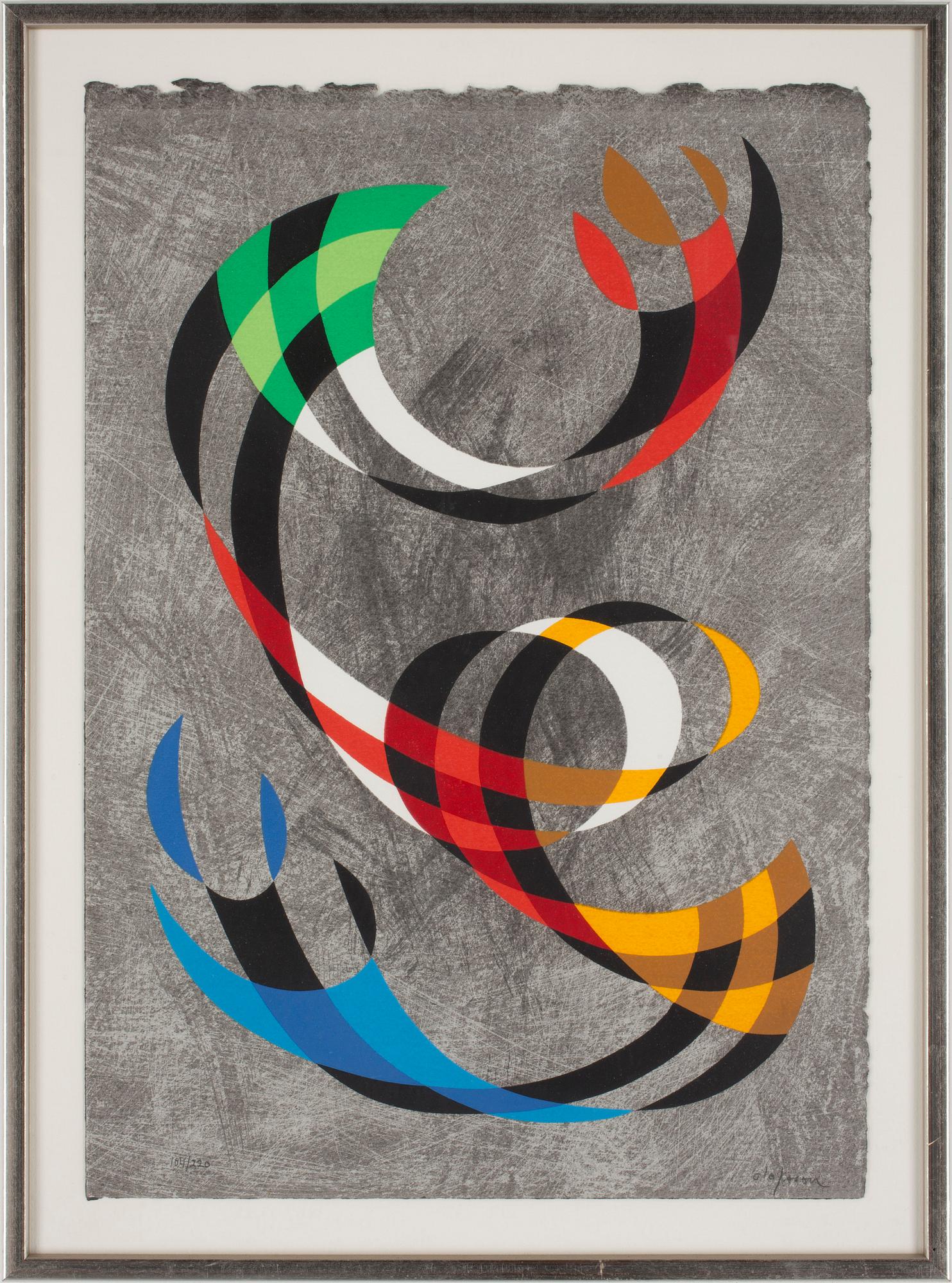 PIERRE OLOFSSON, färglitografi, signerad och numrerad 104/220.