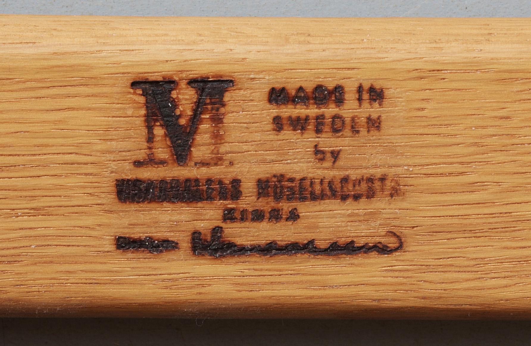FÅTÖLJER, 2 st, Hans Olsen, Viskadelns möbelindustri, 1900-talets andra hälft.