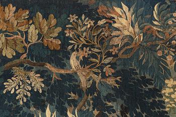 A tapestry, "Verdure", tapestry weave, ca  386 x 289 cm, Flanders, the first half of the 18th century.