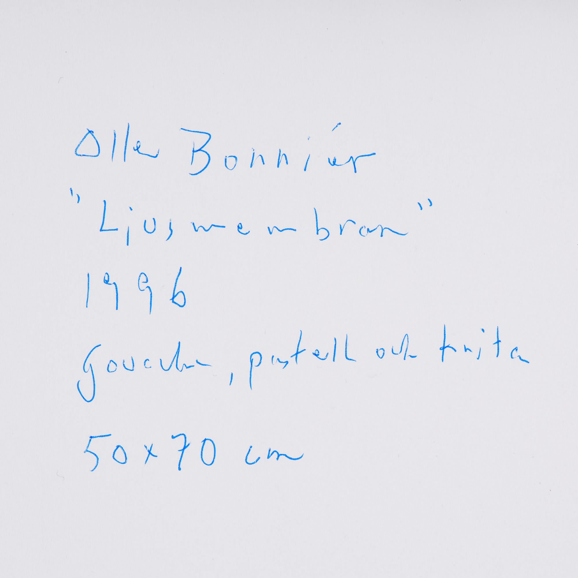 Olle Bonniér, "Ljusmembran".