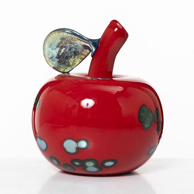 Oiva Toikka, äpple, glas, Nuutajärvi, Notsjö, Finland.