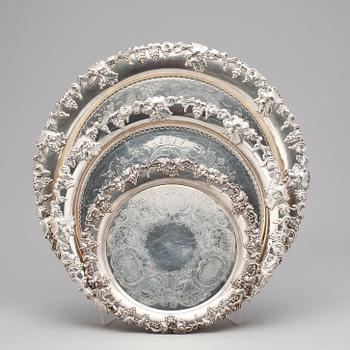 BRICKOR, 3 st, nysilver, England, 1900-tal.