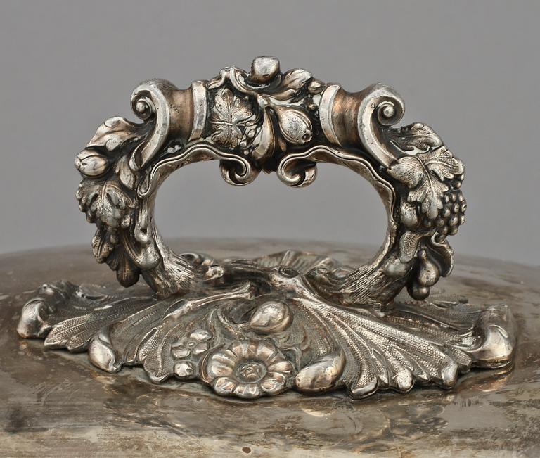 STEKHUV, nysilver, sekelskiftet 1800/1900-tal.