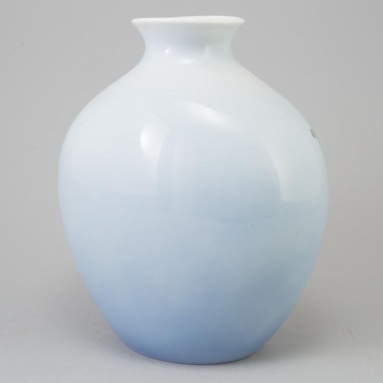 A porcelain vase, Bing & Gröndahl, Denmark 20th century.