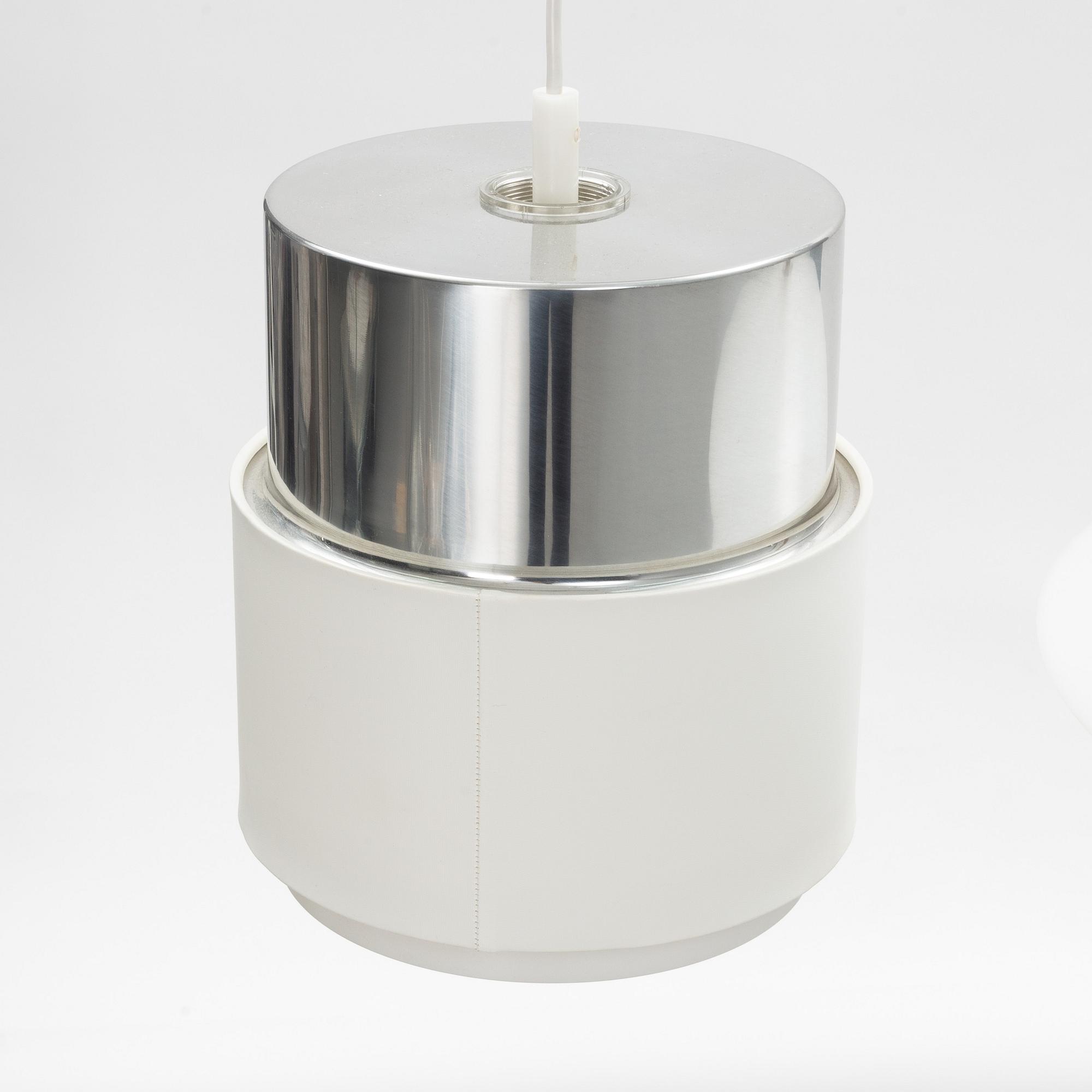 A set of three 'Cylindus' ceiling lights, Luxus, Vittsjö, 1970's.